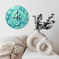 thumbnail image 6 of Ocean Seahorse Wall Clock Turquoise Decor 10-Inch Silent Wooden Wall Clock, Battery Operated (AA Batteries Not Included), Artistic Home Decor, 6 of 7