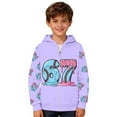 thumbnail image 4 of MEZZALL Boys Cartoon Number 67 Print Hooded Zip Up Jacket Long Sleeve Athletic Sweatshirt Outerwear Kids Trendy Tops Coats, 4 of 6