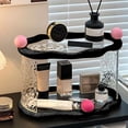 thumbnail image 3 of D Acrylic Storage Rack 2 Tier Display Shelf For Perfume Cosmetics Makeup Vanity Desk Bathroom Counter Organizer, 3 of 7