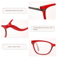 thumbnail image 4 of Madison Avenue 2 Pack Cateye Reading Glasses for Women, Fashion Readers with Comfort Spring Hinge(Black/Red), 4 of 6
