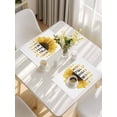 thumbnail image 5 of Yellow Sunflower Placemats Set of 8, Floral Rustic White Quotes Placemats for Dining Table, Place Mats for Kitchen Tabletop, Waterproof Wipeable Dining Table Mats Set, 5 of 9
