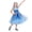 Blue, variant on Snow Queen Princess Dress Sparkle Ice Fairytale Outfit Gown Halloween Fancy Dress Party Cosplay Costumes