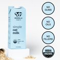 thumbnail image 3 of Mooala Organic Simple Oat Milk, 32oz - 3 Ingredient, Shelf Stable, No Gums, No Oils, No Fillers, Non-GMO, No Additives, Dairy Free Plant Based Milk, 6 pack, 3 of 5