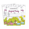 thumbnail image 1 of Darling Souvenir White Birthday Invitation Card Printable Elegant Fill or Write In Blank Party Invites 28 Pcs 5 x 7 Inches, 1 of 5
