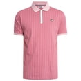 thumbnail image 5 of Fila Classic Vintage Striped Polo Shirt, Pink, 5 of 5