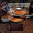 thumbnail image 5 of Breeo X Series 24 Corten Smokeless Fire Pit 24 in. W Corten Steel Outdoor Round Wood Fire Pit, 5 of 7