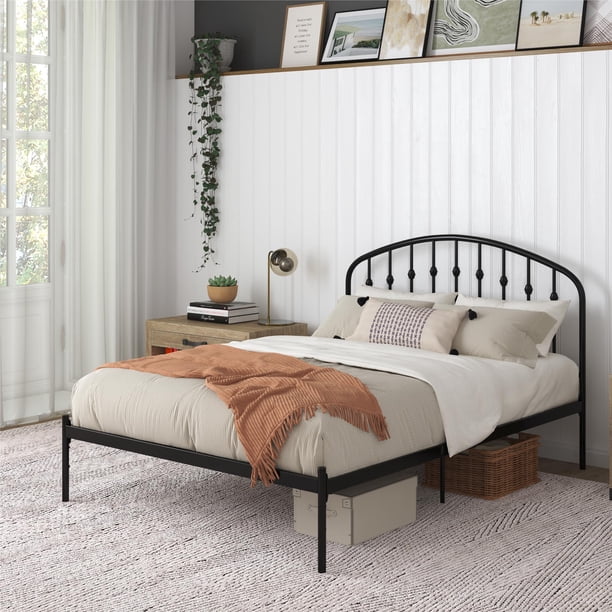DHP Narla Metal Platform Bed Frame, Full, Black - Walmart.com