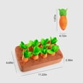 thumbnail image 3 of Herrnalise Dog Chew Toys New Carrot Farm Plush Toy with Sniffling Mat and Interactive Puzzle Snuffle Mat Featuring 8 Plush Carrot Toys - Promotes Natural Foraging and Plush Training for Pets, 3 of 7