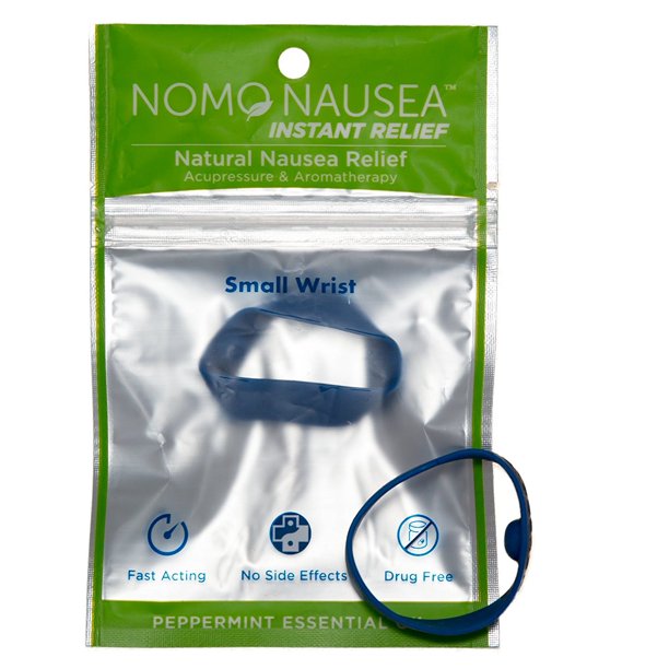 NoMo Nausea Instant Relief Small Blue Aromatherapy AntiNausea Bands with Acupressure Walmart