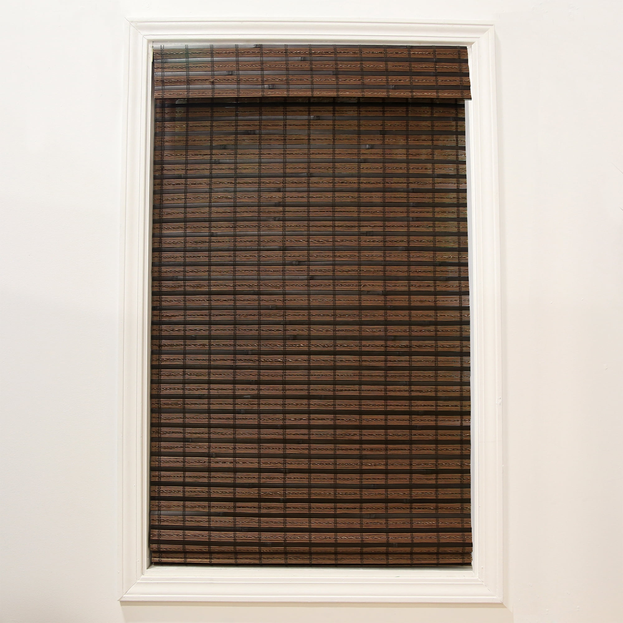 Radiance Cordless Cocoa Havana Flatweave Bamboo Roman Shade for Indoor
