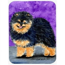 Caroline's Treasures Pomeranian Glass Cutting Board Large