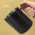 thumbnail image 3 of Milk Frothing Pitcher, 304 Stainless Steel Coffee Bar Espresso Machine Accessories, Coffee Tools Cup with Dripless , Handle, Inner Scale for Latte Art, Frothing Milk, Espresso, 3 of 8