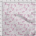 thumbnail image 3 of oneOone Polyester Lycra Pink Fabric Florals Sewing Craft Projects Fabric Prints By Yard 56 Inch Wide, 3 of 4