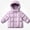 Purple, variant on DJDLJWCJ Girls Down Puffer Jacket Winter Warm Hooded Coat Solid Color Thickened Full Zip Coats Purple Size 3T