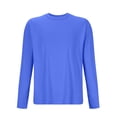 thumbnail image 3 of cocolona Mens Long Sleeve T-shirts Casual Lightweight Crew Neck Tees Athletic Running Shirts Home Wear Pajamas Tops, 3 of 5