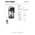 thumbnail image 2 of Millennium Lighting Livingston 3 Light Outdoor Wall Sconce Powder Coat Black Black, 2 of 2