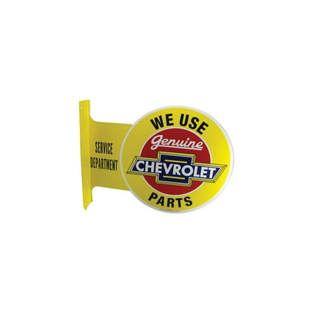 - Eckler's Premier Products 61-253495 Chevy Metal Sign, Genuine Chevrolet Parts, Flange