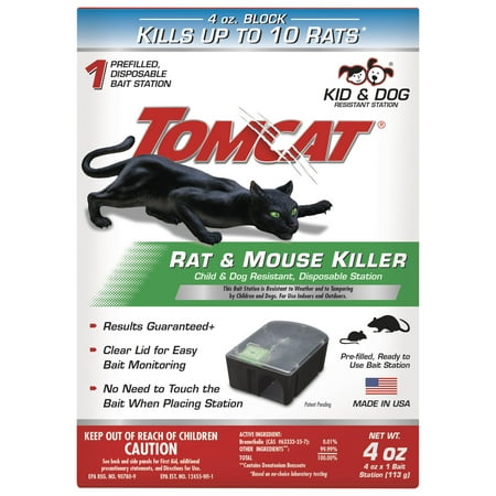 - Tomcat Rat Killer Disposable Rat & Mouse Bait Station
