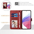 thumbnail image 6 of Allytechgroup Wallet Case for iPhone 16 Pro, PU Leather Flip Stand Case with Credit Card Slot Comfortable Grip Shockproof Full Body Protective Cover for iPhone 16 Pro, Red, 6 of 11