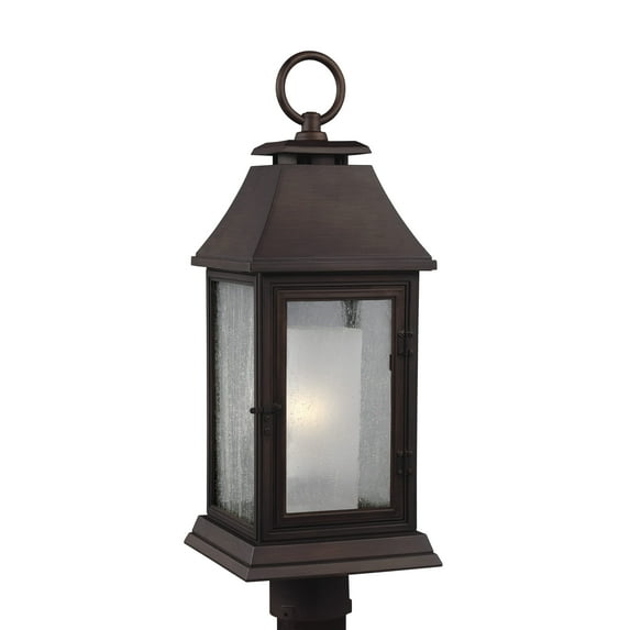 Feiss OL10608HTCP Shepherd 1-Light Outdoor Post in Heritage Copper