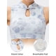 thumbnail image 4 of Ropa interior femenina Mujeres Yoga Bra Vintage Stand Collar Botón Impreso Wirefree Bras Entrenamien Abody Ropa interior femenina, 4 of 7