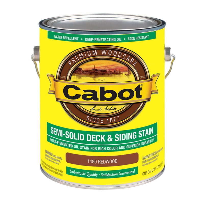 Cabot SemiSolid Tintable Redwood OilBased Natural Oil/Waterborne Hybrid Deck and Siding Stain