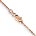 thumbnail image 5 of Auriga Fine Jewelry 14K Rose Gold 1.4 mm Diamond-cut Cable Chain Necklace for Women 22", 5 of 6