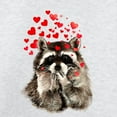 thumbnail image 3 of CafePress - Raccoon Blowing Kisses Cute Animal Love Sweater - Crew Neck Sweatshirt, 3 of 4
