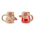 thumbnail image 4 of Gingerbread Hug Ceramic Mug Set 16.5 OZ 2-Piece Holiday Time, 4 of 5