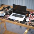 thumbnail image 3 of Long Mouse Pads for Desk,Pioneer Flower Floral Print Pattern Desk Mats on Top Of Desks, Desk Mouse Pad Extra Large with 3mm Non-Slip Base and Stitched Edge for Gaming,Office,Work,Home 35.4"x15.7", 3 of 6
