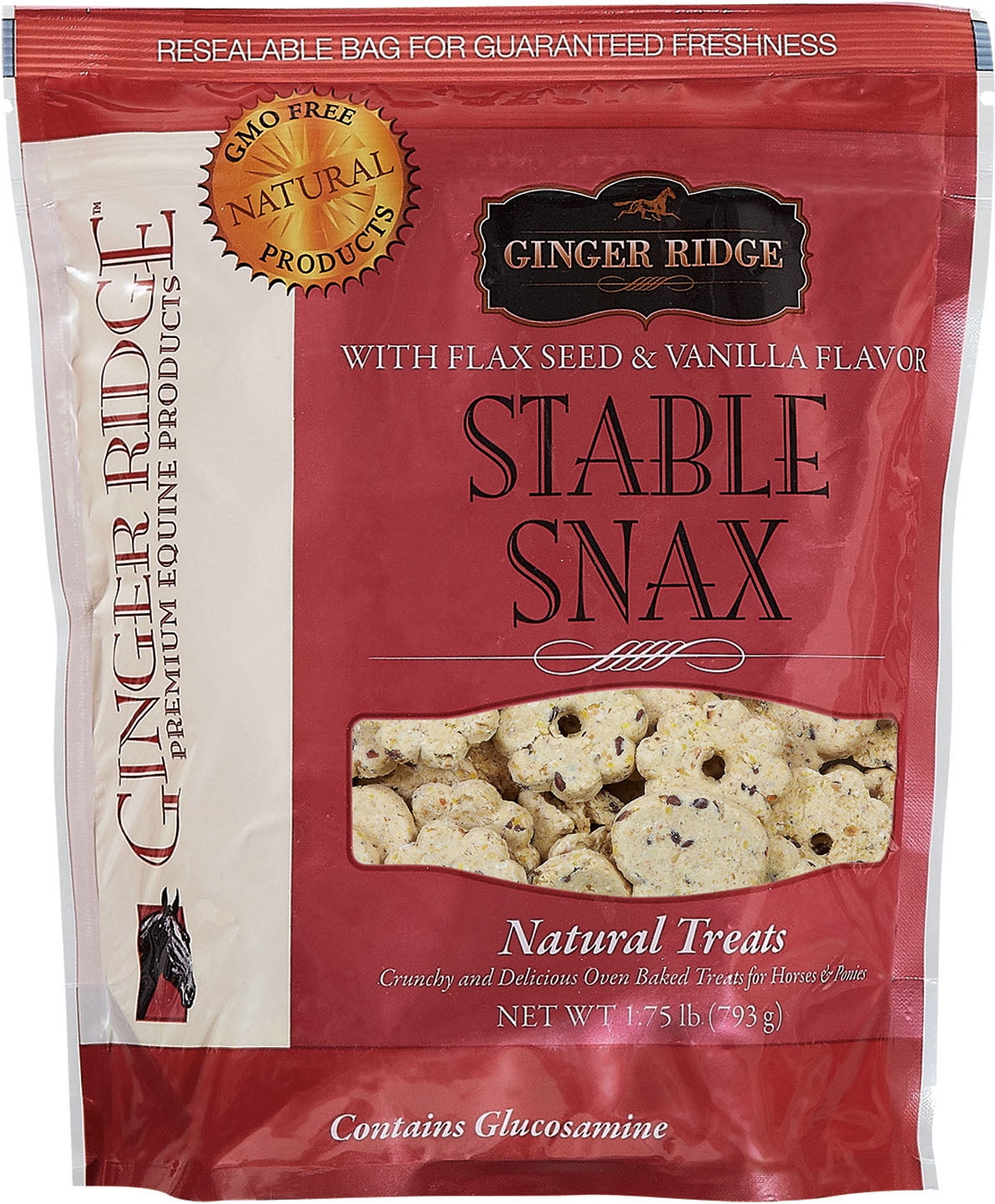 Ginger Ridge Div. OfStable Snax Natural Horse Treats Vanillaflax 1.