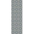 thumbnail image 2 of Aspen Brands RUG2B26 2 x 6 Pi Quad Tapis Design Européen - Bleu et Blanc, 2 of 2