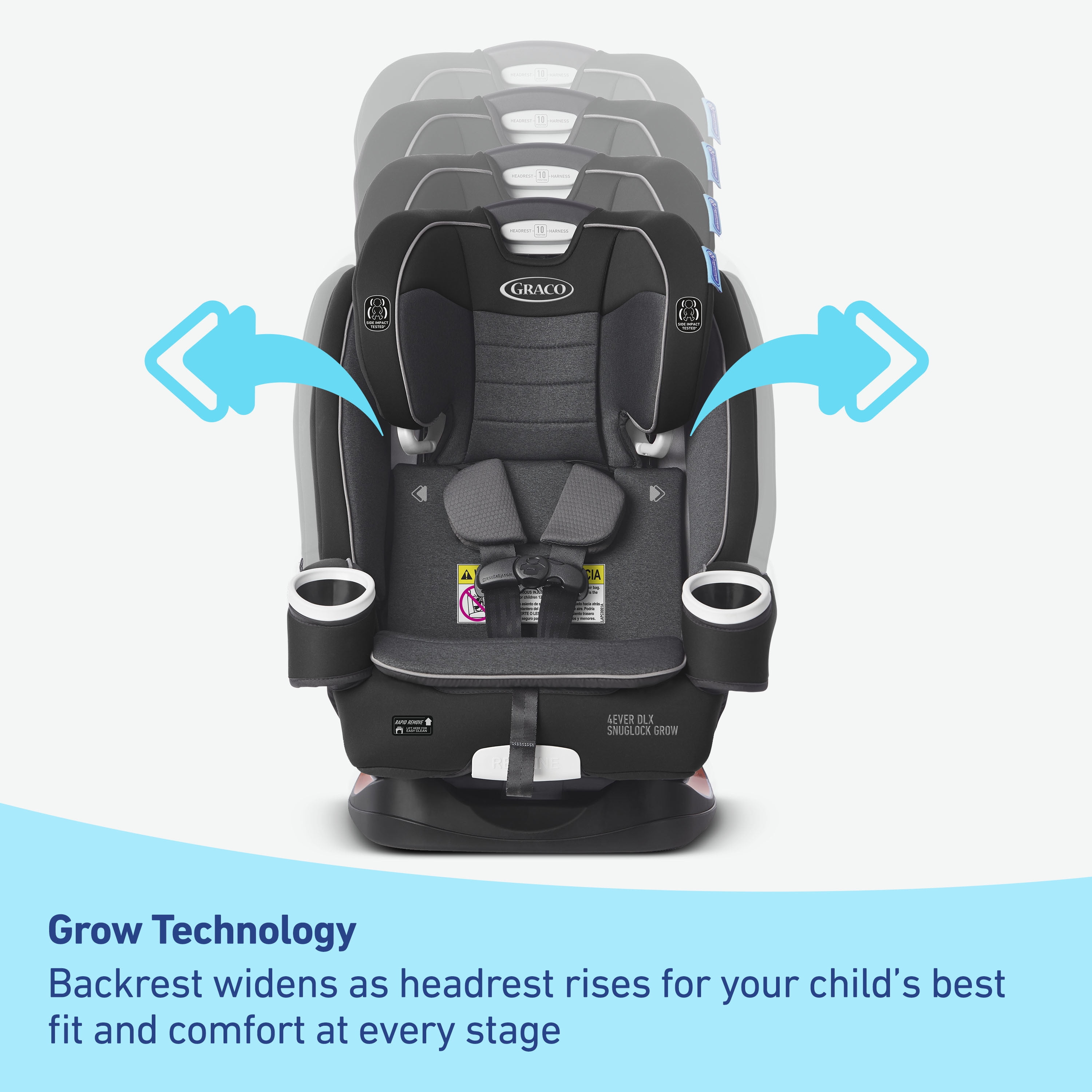 Graco 4ever Dlx Snuglock Grow 4 In 1 Car Seat Maison Walmart Com