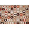 thumbnail image 2 of Circles & Dots All-Over Brown Modern Area Rug 5x7, 2 of 8