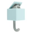 thumbnail image 3 of Brand New Non-Marking Hooks Creative Cat Hooks Wall Decor No-punch Coat Hooks, 3 of 11