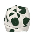 thumbnail image 4 of Salouo Abstract Green Polka Dot Print Unisex Beanie Hat,Knitted Baggy Skull Cap Winter Warm Hats Beanie Sleep Hats Cancer Headwear Caps for Women & Men 1 Pieces, 4 of 7