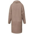 thumbnail image 4 of Coats for Women Fall Coats Elegant Long Cardigan Autumn Winter Arrival European Style Open Front Sweater Outwear Coat, 4 of 7