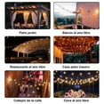 thumbnail image 2 of HONGHCL Guirnalda de Luces LED para Exterior 30m - Guirnalda de Luz LED con 50+4 Focos,Tira de Bombillas LED para Patio Impermeable,Cadena de luz de Inastillable,Durable,Ahorro de Energ&iacute;a, 2 of 6