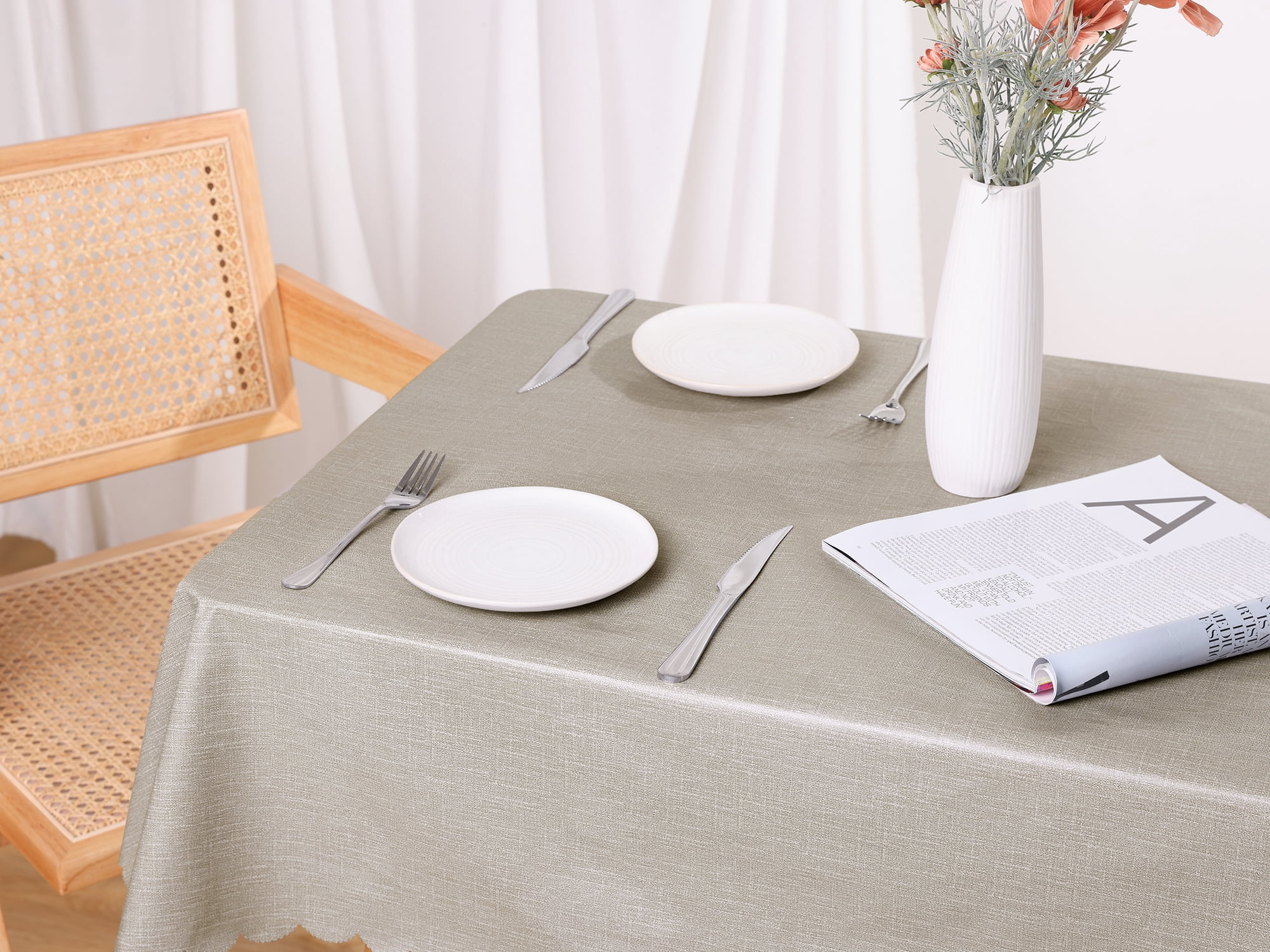 Unique Bargains 1 Pack Rectangle Tablecloth,  Table Cover for Party Kitchen Dining Room