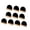 small semicircle, variant on 10Pcs Tabletop Chalkboards Sign Small Blackboard with Stand Double Sided Message Board Sign Table Number Sign
