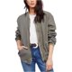 thumbnail image 2 of Free People - Chaqueta bomber fruncida para mujer, verde, pequeña Free People Chaqueta de bombardero, 2 of 2