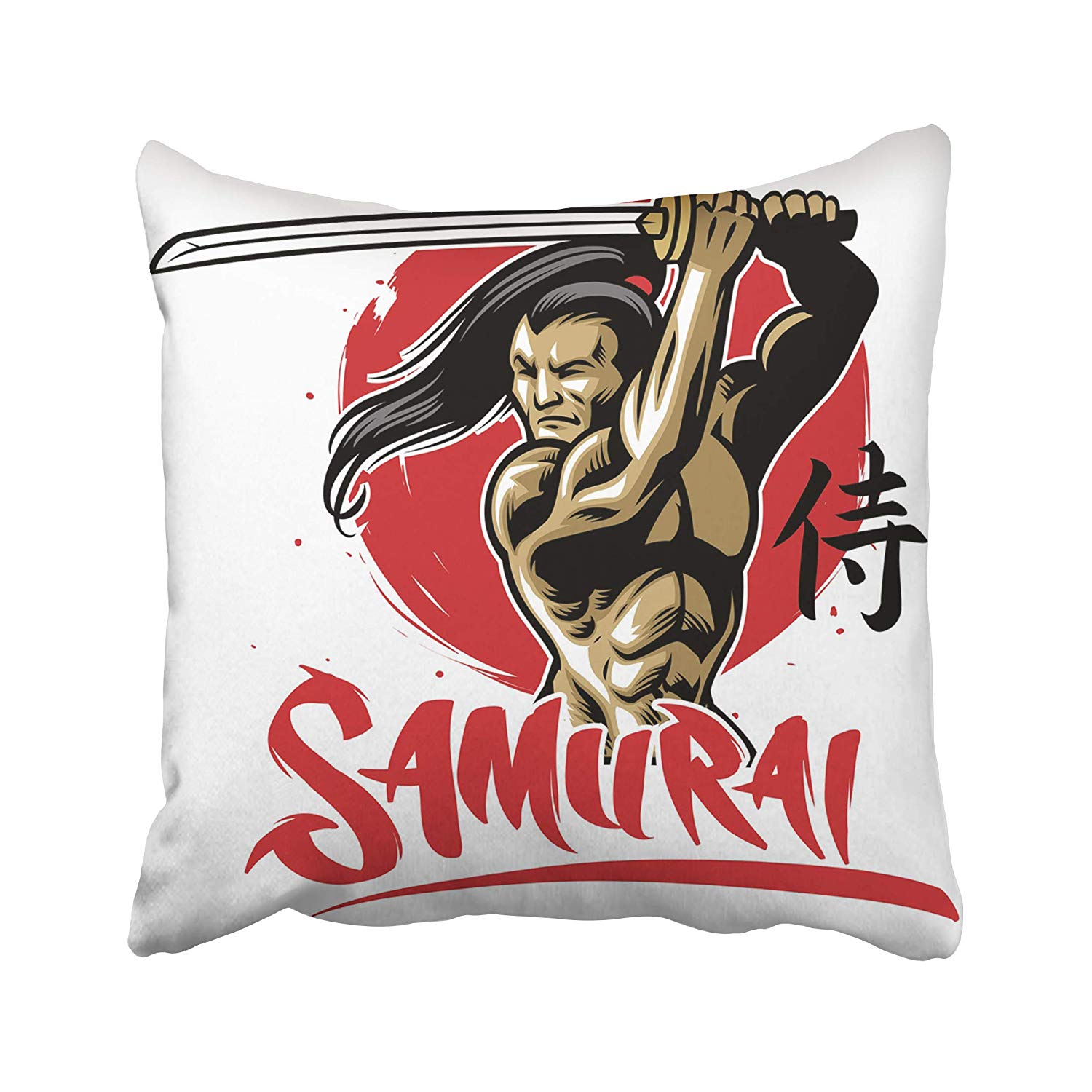 CMFUN Fight Samurai Warrior with Muscle Body with Word Write in
