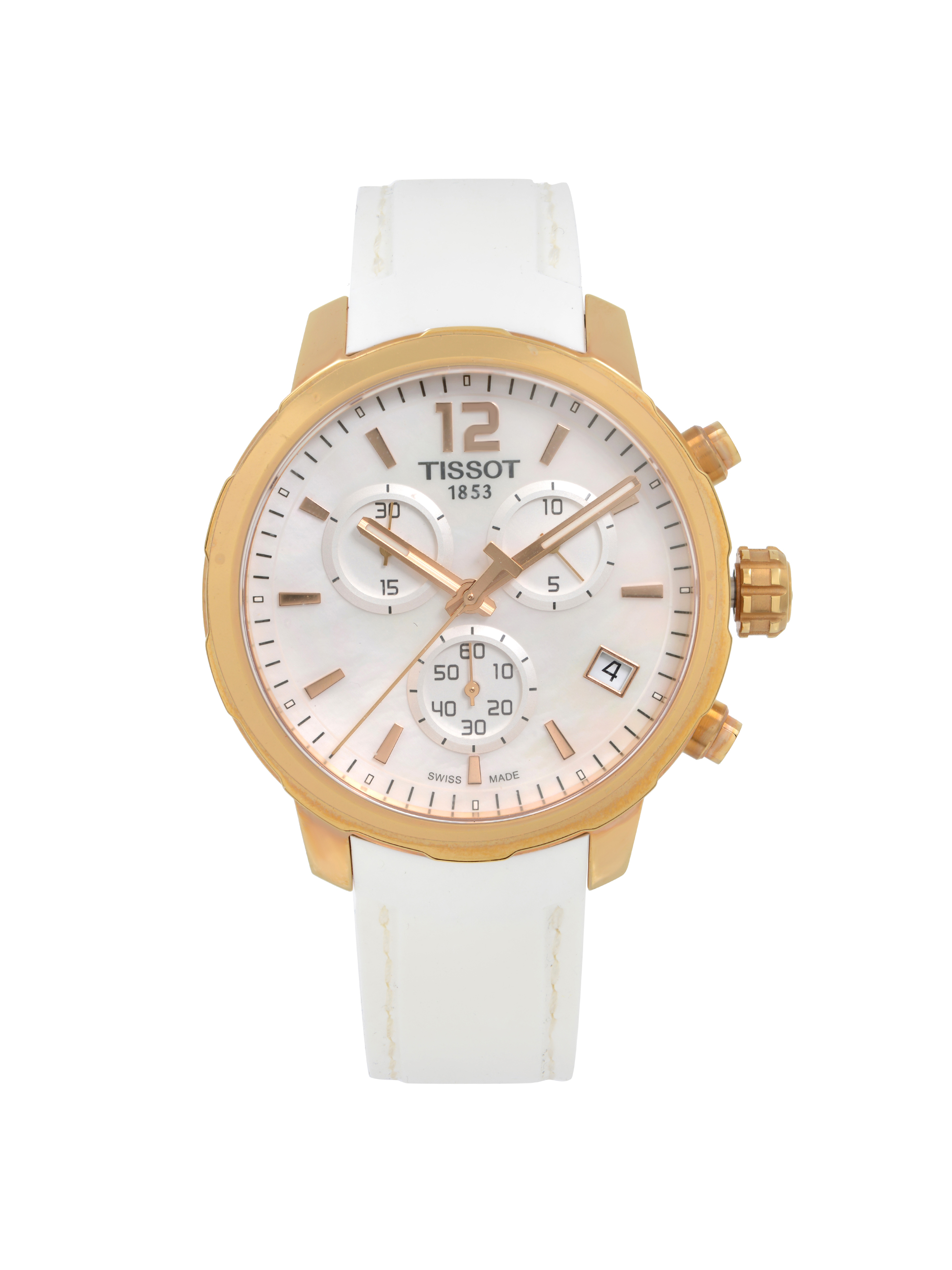 Buy Tissot Dressport 33mm Steel Leather MOP Quartz Ladies Watch  T050.217.36.112.00 Online in Nigeria. 249919663