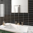 thumbnail image 3 of CHL-Black Subway Tile Peel and Stick Backsplash for Kitchen 12"x12" Stick on Back Splashes for Kitchens Peel and Stick Wall Tiles for Bathroom Shower Stick on Tile Stickers Renter Friendly 5 Tile, 3 of 4