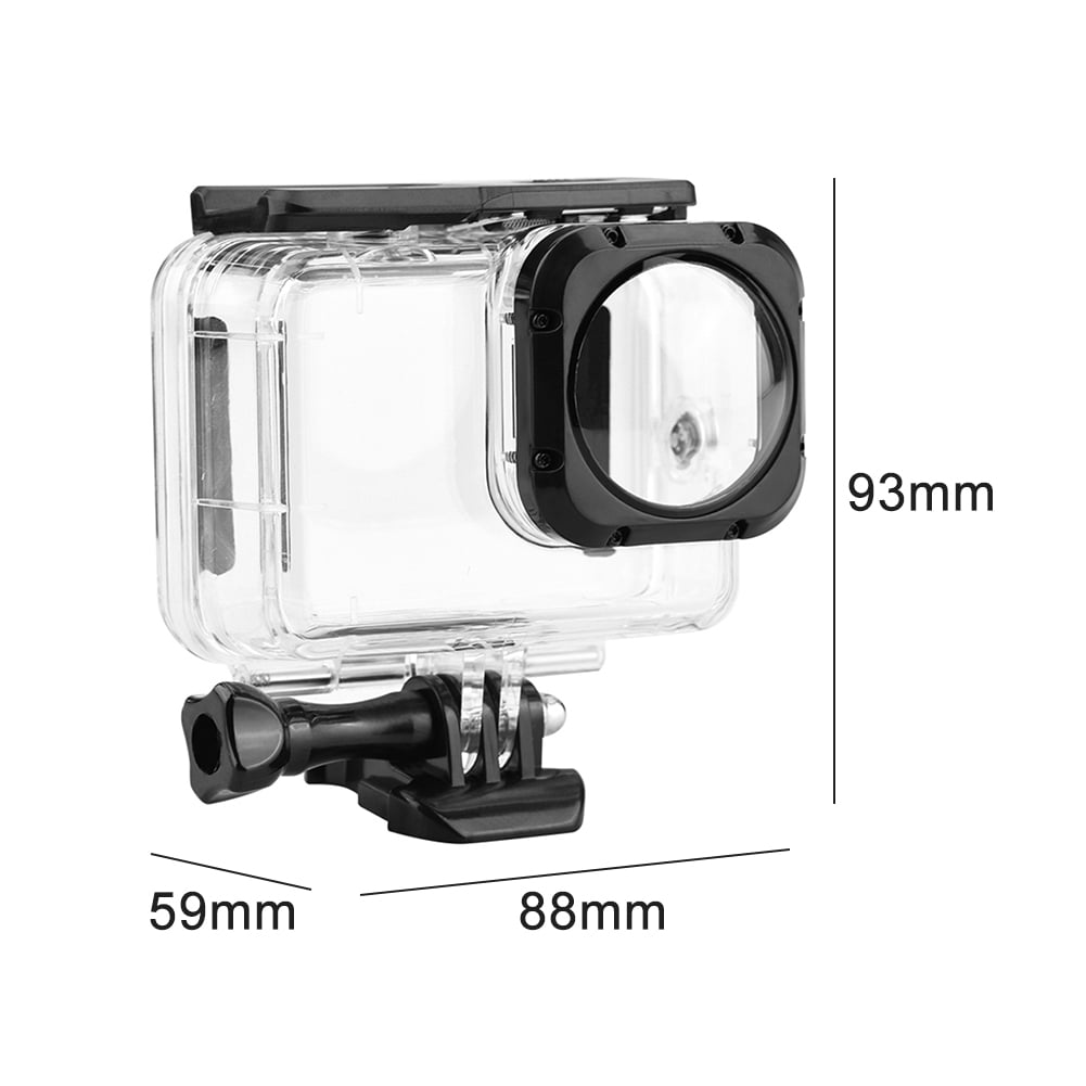 No Need to Disassemble Lens Hollow Back Cover with Buckle Basic Mount & Screw for GoPro New Hero /HERO6 /5 Skeleton Housing Protective Case for DJI Gopro Action Camera 