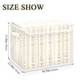 thumbnail image 5 of Yayeee Collapsible Cube Storage Bin with Lid Fabric Closet Decorative Basket with Handles, Beige Abstract Pattern, 5 of 7