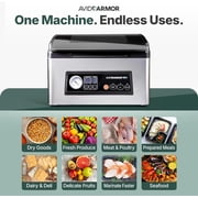 Avid Armor Ultra Series USV32 Food Saver Vacuum Machine, Stainless Steel Chamber Vacuum Sealer, Vacuum Sealer Machine for Wet Food
