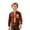 A-Brick Red87, variant on JAJAHO Boys Striped Button Down Shirt Long Sleeve Stand Collar Regular Fit Dress Shirts School Uniform Formal Wear For Kids 2-14Y Versatile Tops