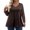 Brown, variant on Womens Plus Size Tops Dressy Fall V Neck T Shirts Solid Color Tees Long Sleeve Shirts Dressy Casual Tunic Tops Brown 5XL