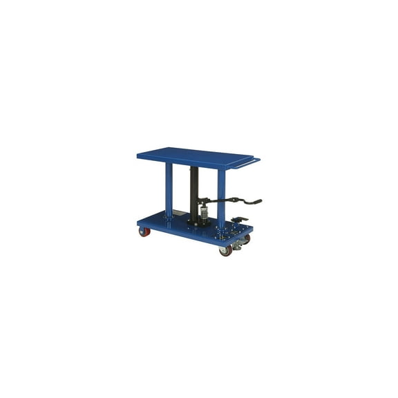 Global MD1048 1000 lbs Work Positioning Post Lift Table with Foot Control, Blue